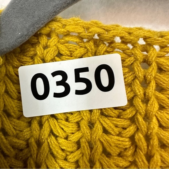 Moon & Madison Cable Knit Cardigan Womans Size XS Mustard Yellow - Picture 8 of 10